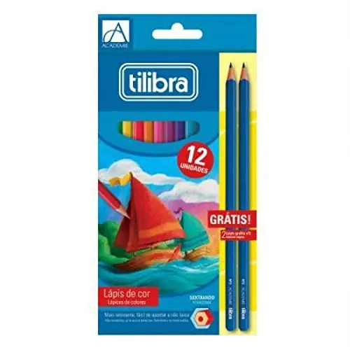Lapis De Cor Tilibra Academie Sextavado C/12 Un