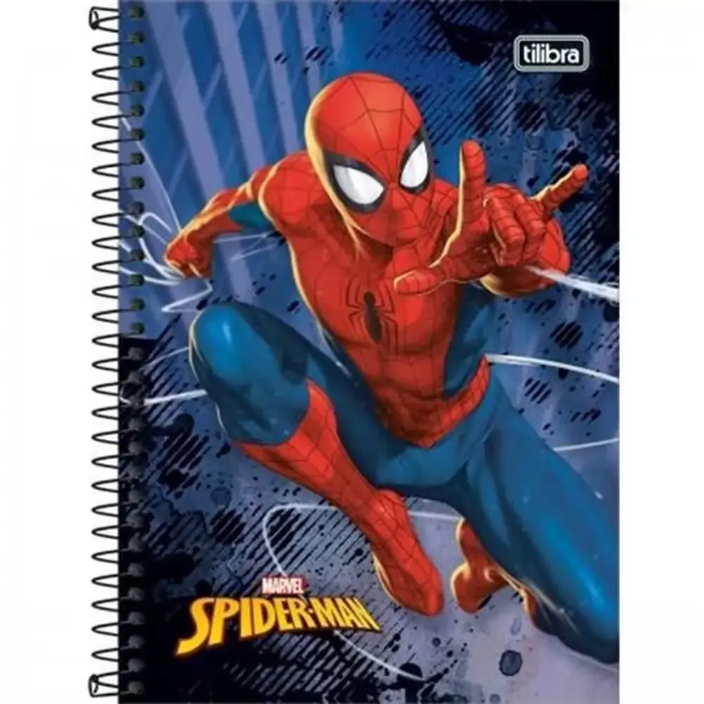 Caderno Tilibra Esp.cd 1/4 80fls Spider Man
