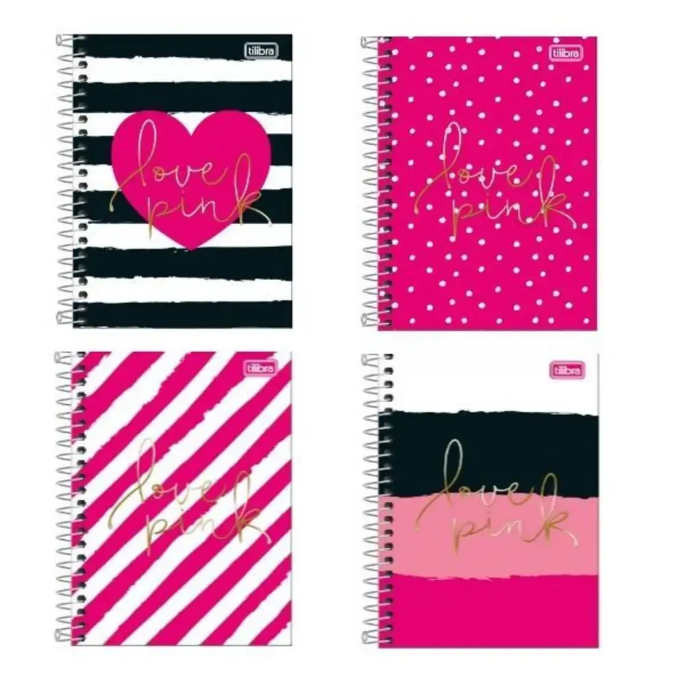 Caderno Tilibra Cd Esp Love Pink 80 Fls