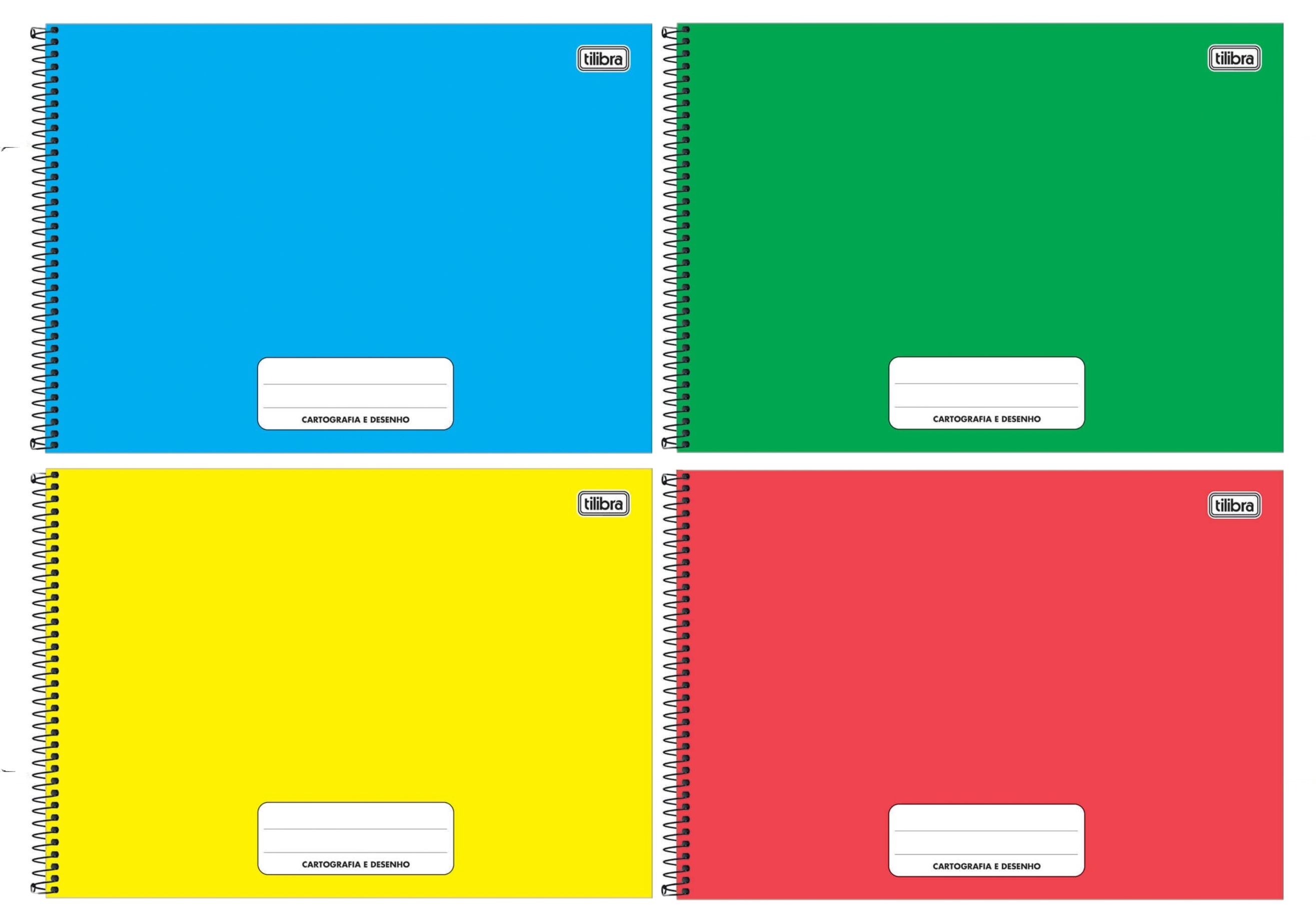 Caderno Desenho Tilbra Pepper Cores 80fls