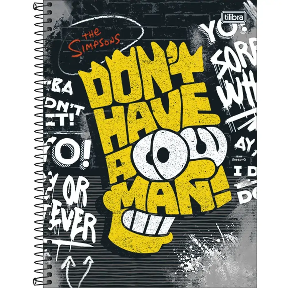 Caderno Tilibra Cd.univ.simpsons 80fls