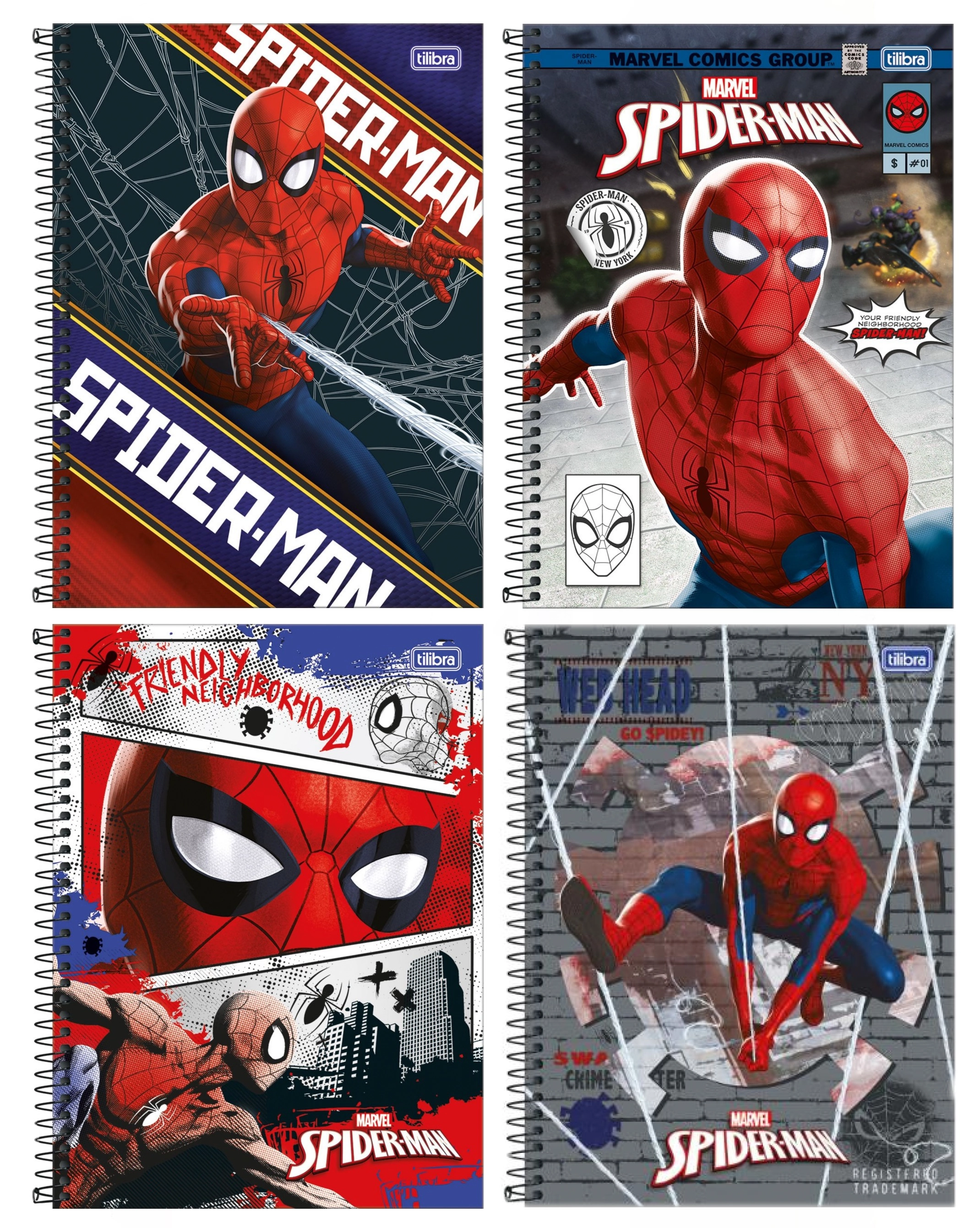 Caderno Tilibra Cd.univ.spider Man 80fls
