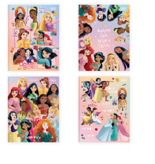 Caderno Broch Cd Princesas 80f