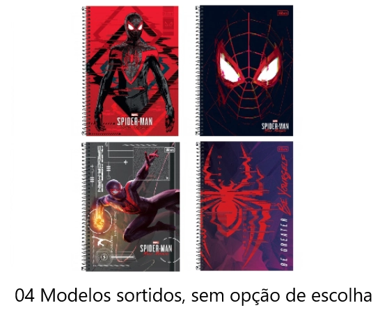 Caderno Cd Univ Spidr Game 1m 80f