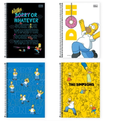 Caderno Tilibra Cd Univ Simpsons 10m 160f