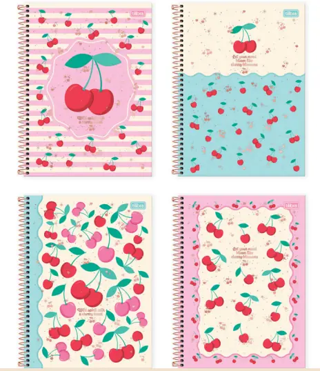 Caderno Amarena 1x1 80f