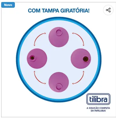 Apontador C Deposito 2f Tubo Tilibra Ap16