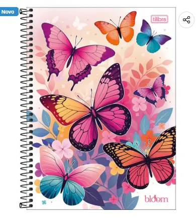 Caderno Tilibra Bloom 160fls