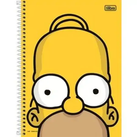 Caderno Universitário Espiral Simpsons 96 Folhas 446g Tilibra