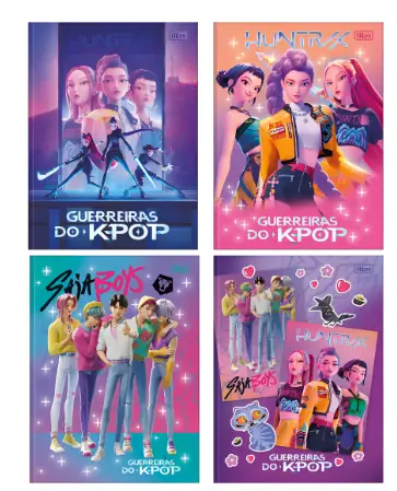 Caderno Broch Gurreiras Do Kpop 48fls Tilibra