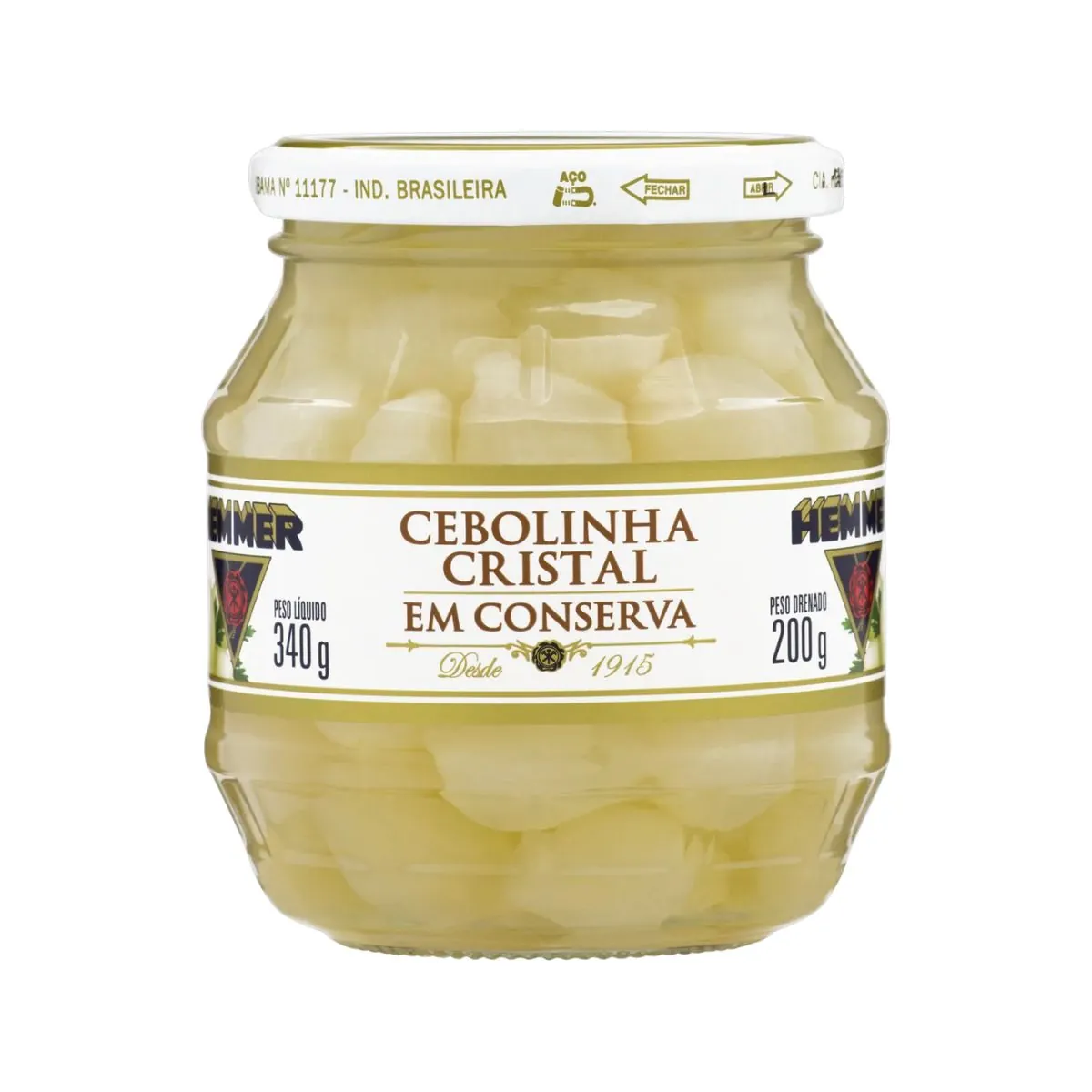 Cebolinha Cristal em Conserva Hemmer 200 g
