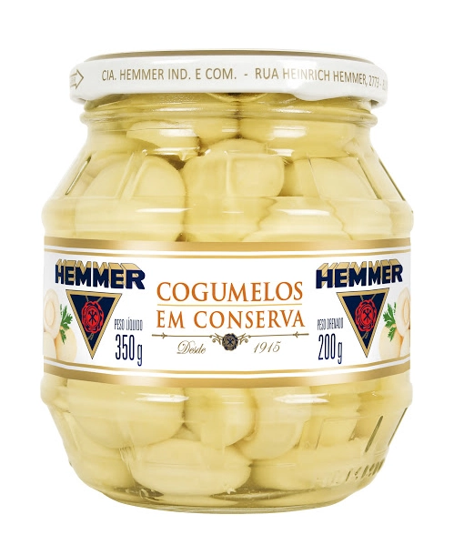 Cogumelo Em Conserva Hemmer Vidro 200g