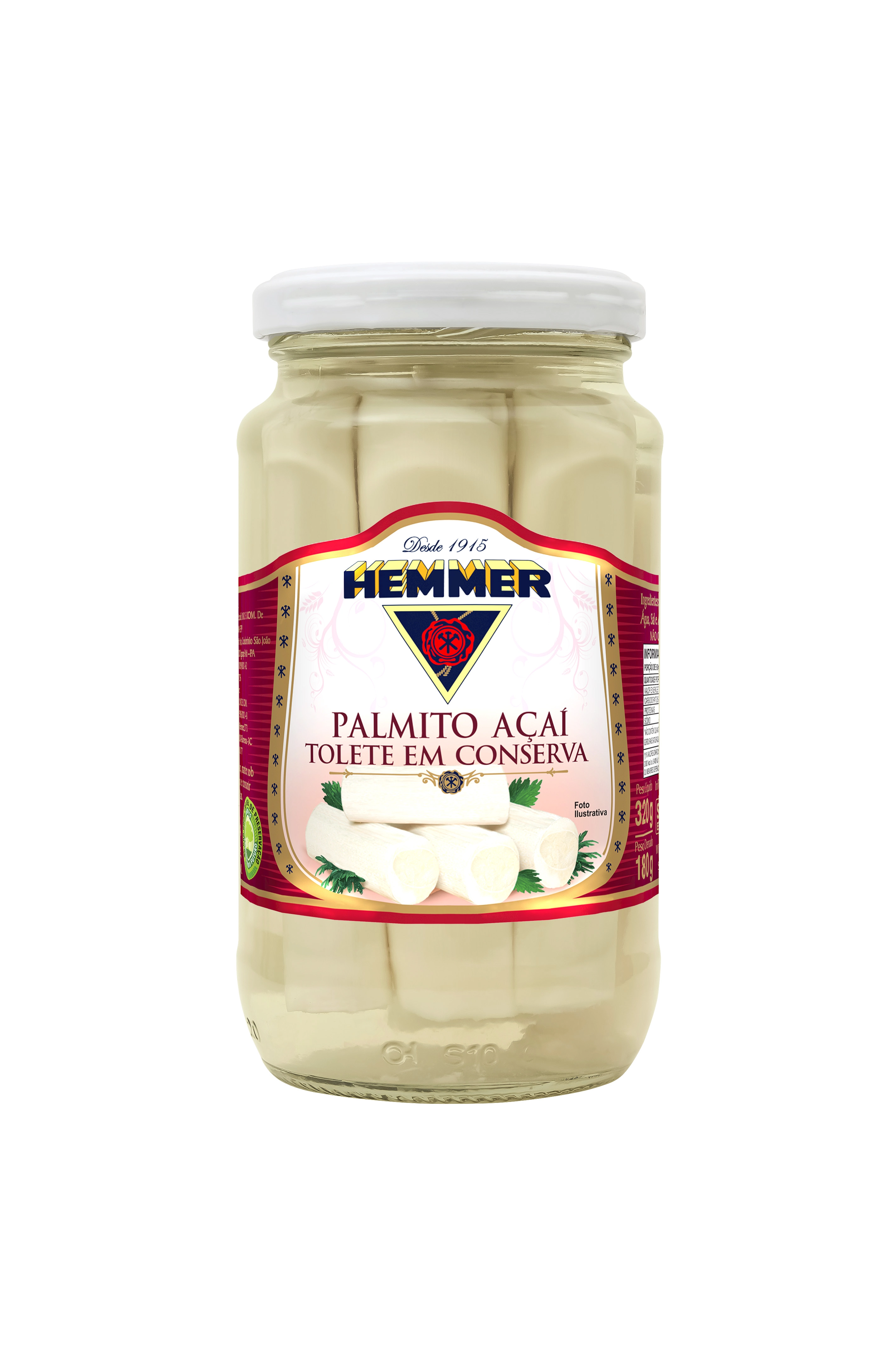 Palmito Hemmer 180gr Tolete