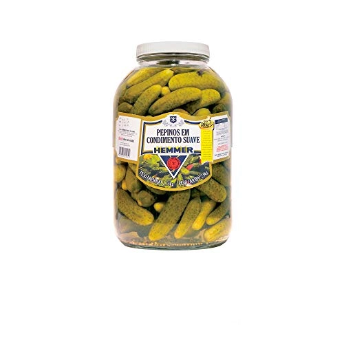 Pepino Em Conserva Suave Hemmer Vidro 1,75kg