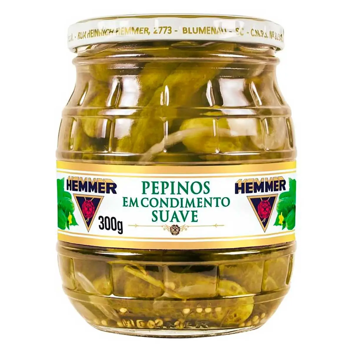 Pepino em Condimento Suave 330g Hemmer