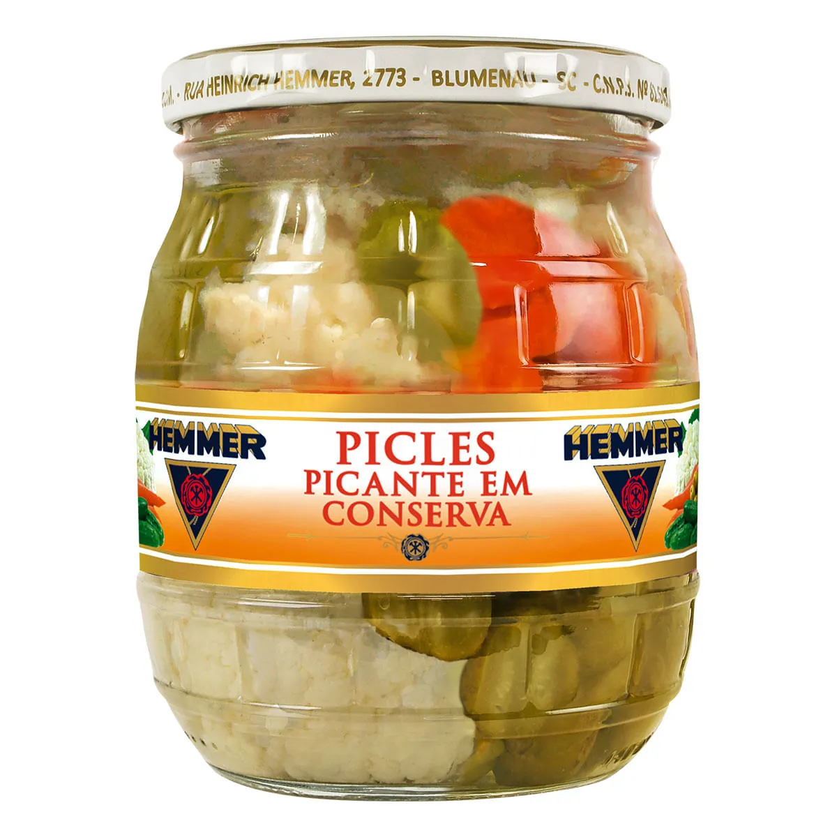 Picles em Conserva Fatiado Hemmer 380g