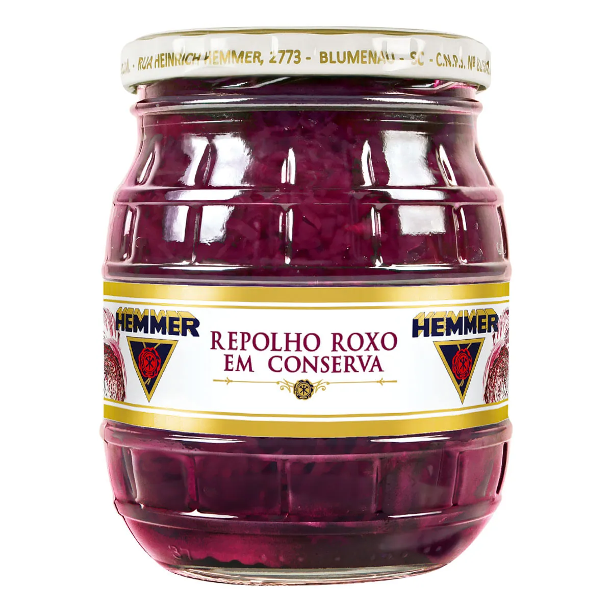 Repolho Roxo Fatiado em Conserva Hemmer 400G