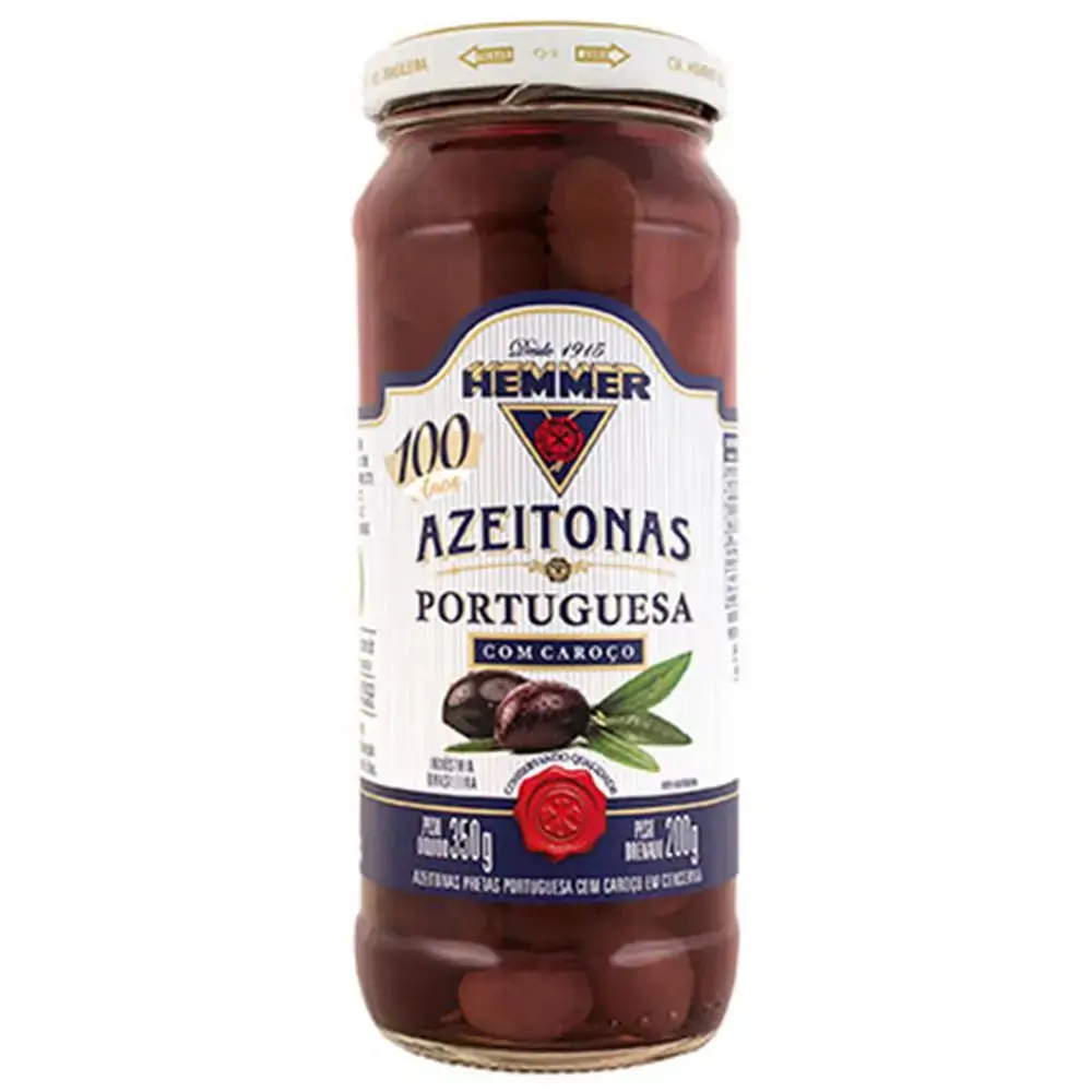 Azeitonas Preta Hemmer 200gr Portuguesa