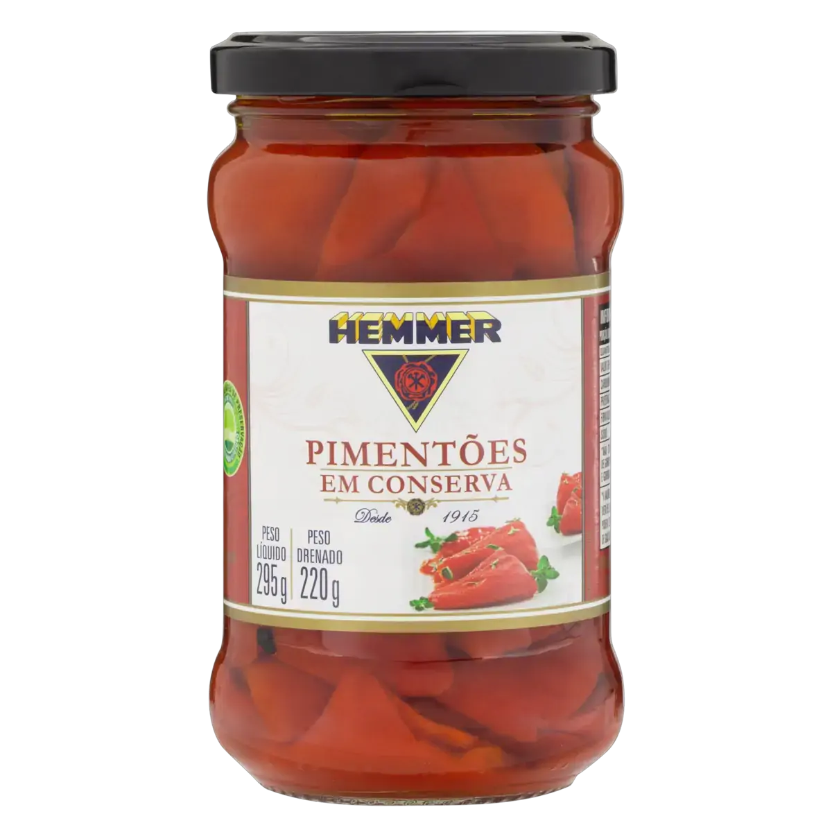 Pimentão Em Conserva Hemmer Vidro 220g
