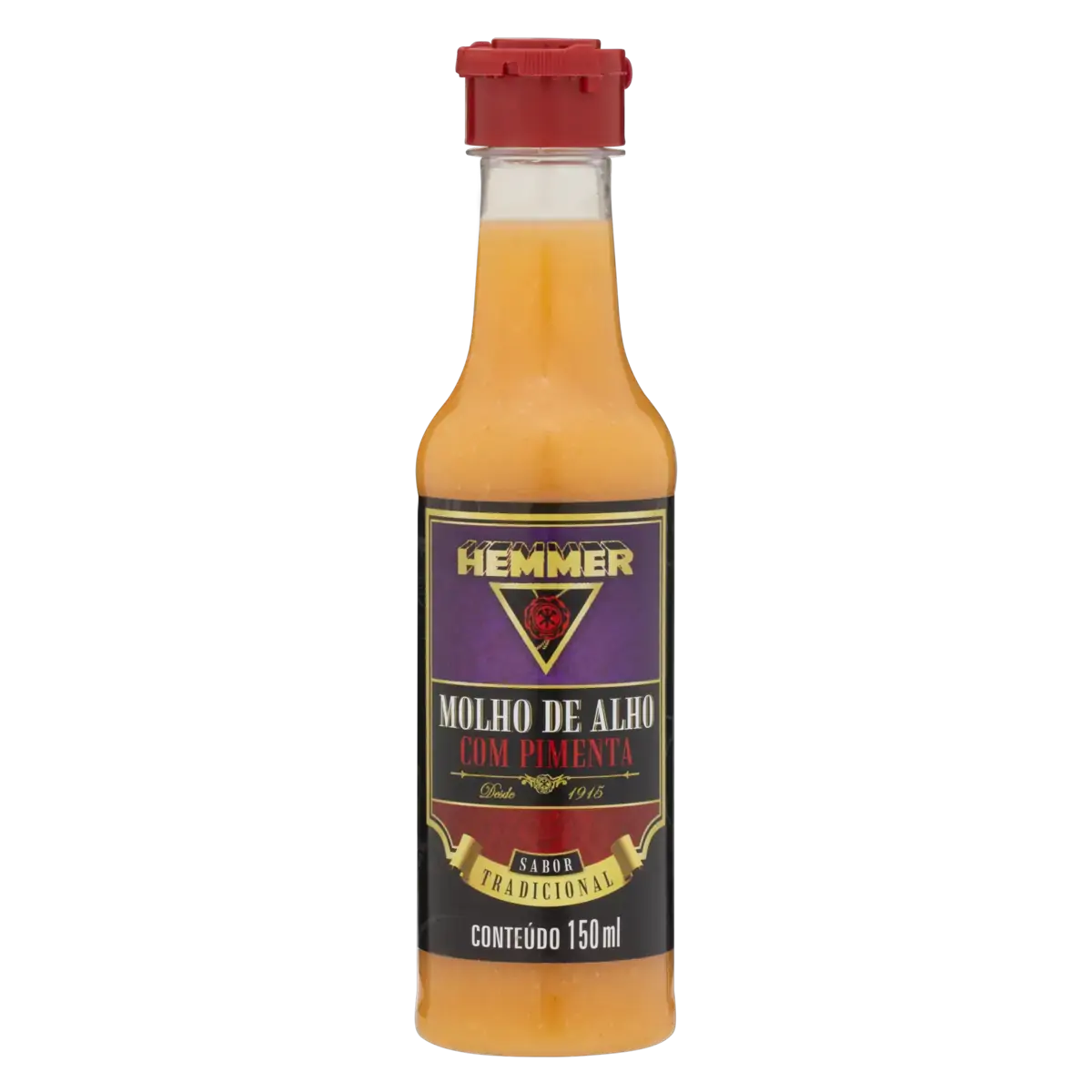 Molho De Alho Com Pimenta Tradicional Hemmer Frasco 150ml