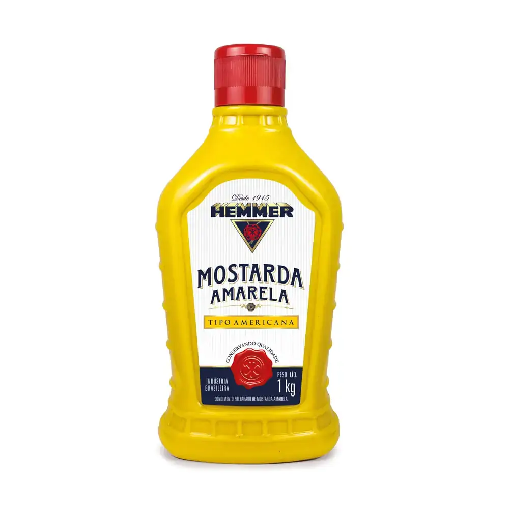 Mostarda Amarela Americana Hemmer Squeeze 1kg