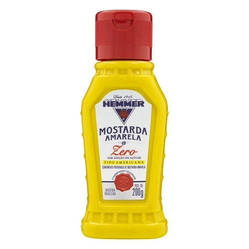 Mostarda Amarela Americana Hemmer Zero Squeeze 200g