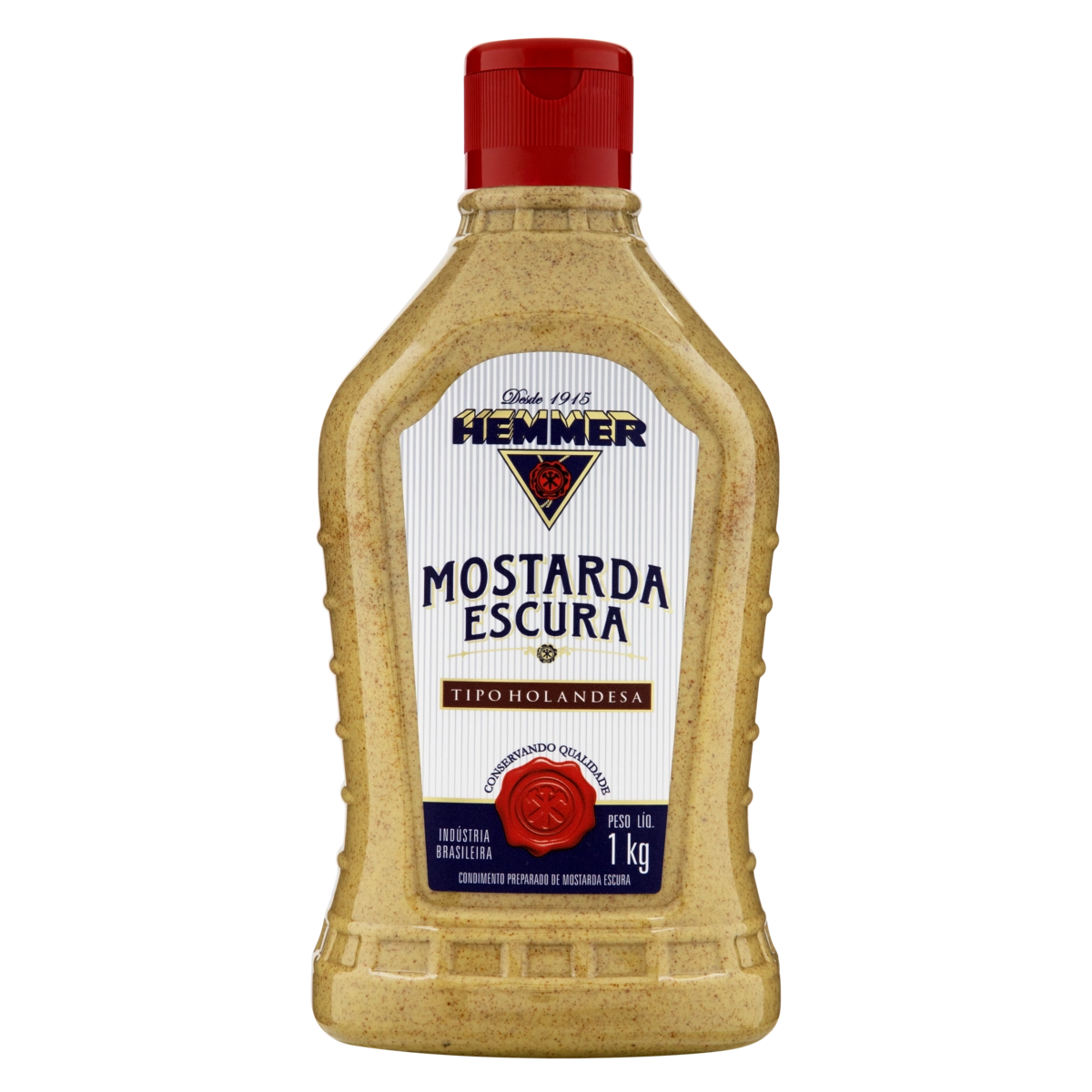Mostarda Escura Holandesa Hemmer Squeeze 1kg