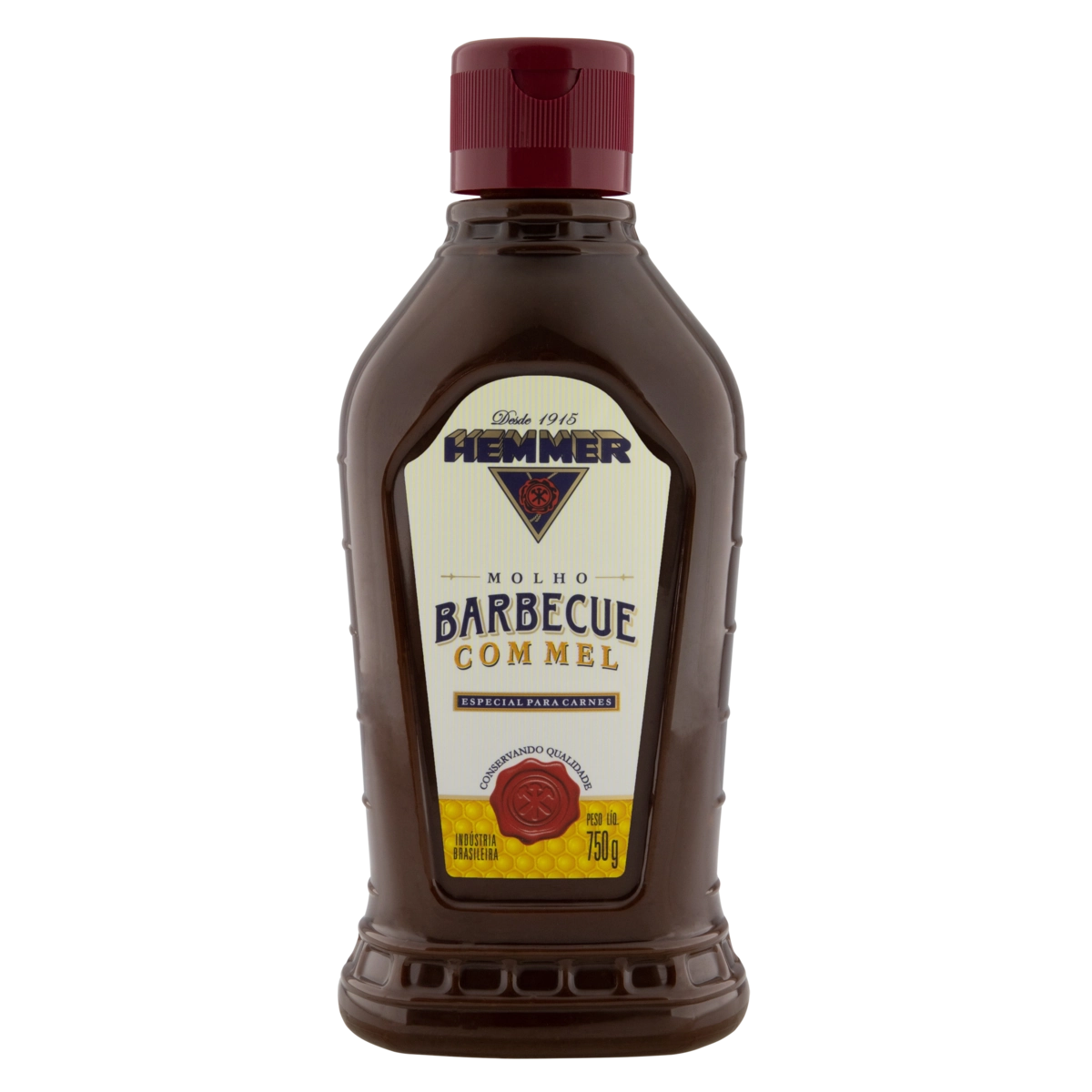Molho Barbecue Com Mel Hemmer Squeeze 750g