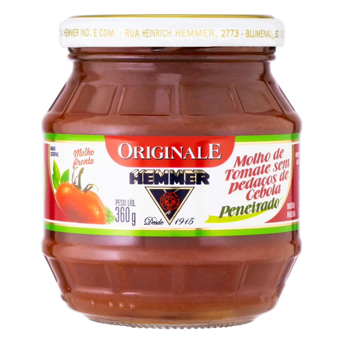 Molho De Tomate Peneirado Hemmer Originale Vidro 320g