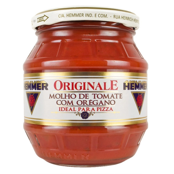 Molho De Tomate Com Orégano Hemmer Originale Vidro 320g