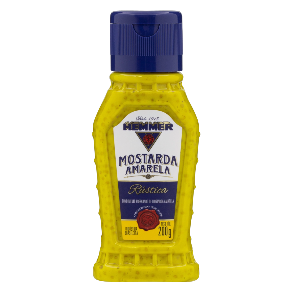 Mostarda Amarela Rústica Hemmer Squeeze 200g