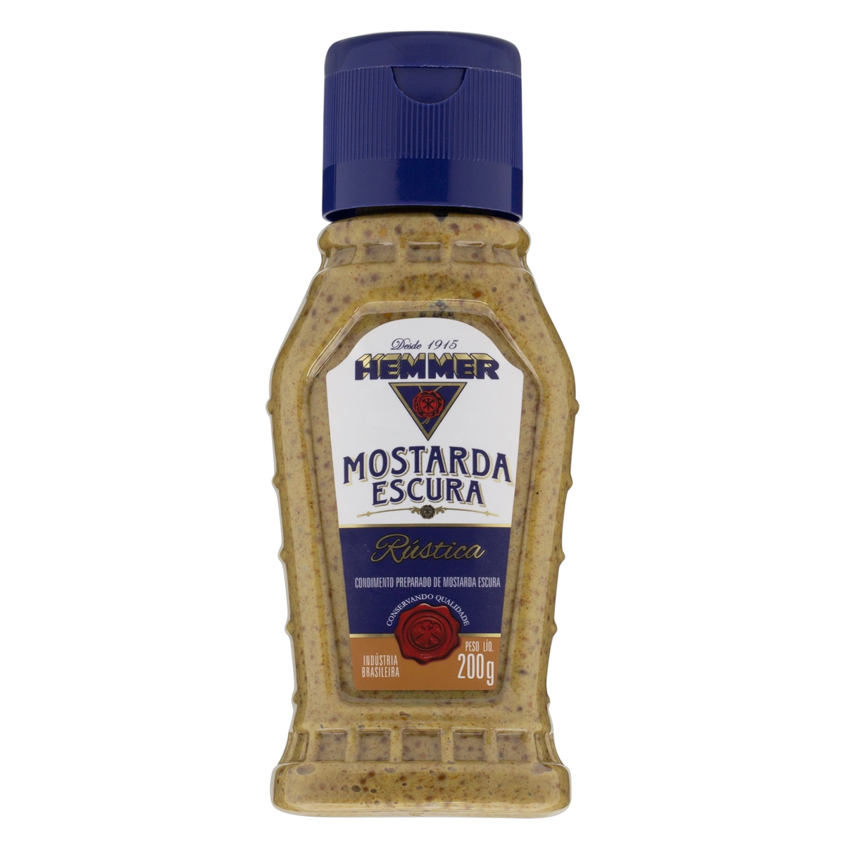 Mostarda Escura Rústica Hemmer Squeeze 200g