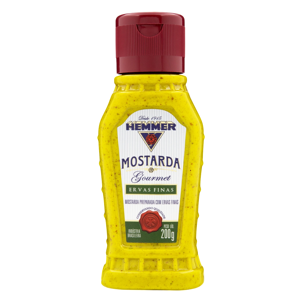 Mostarda Amarela Ervas Finas Hemmer Gourmet Squeeze 200g