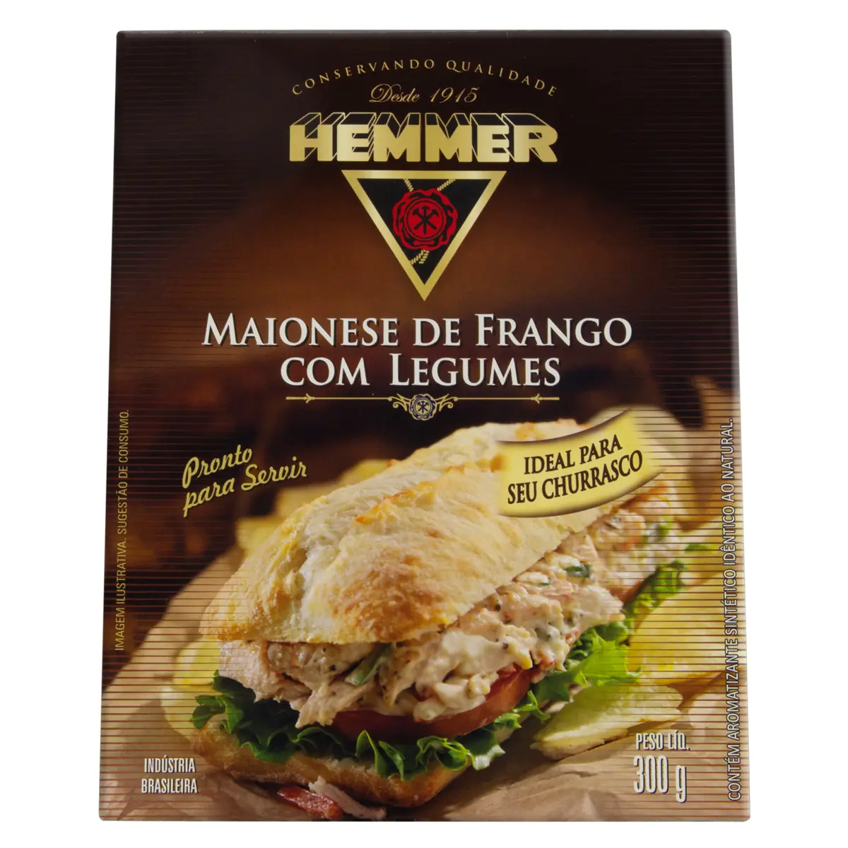 Maionese Frango Com Legumes Hemmer Pacote 300g