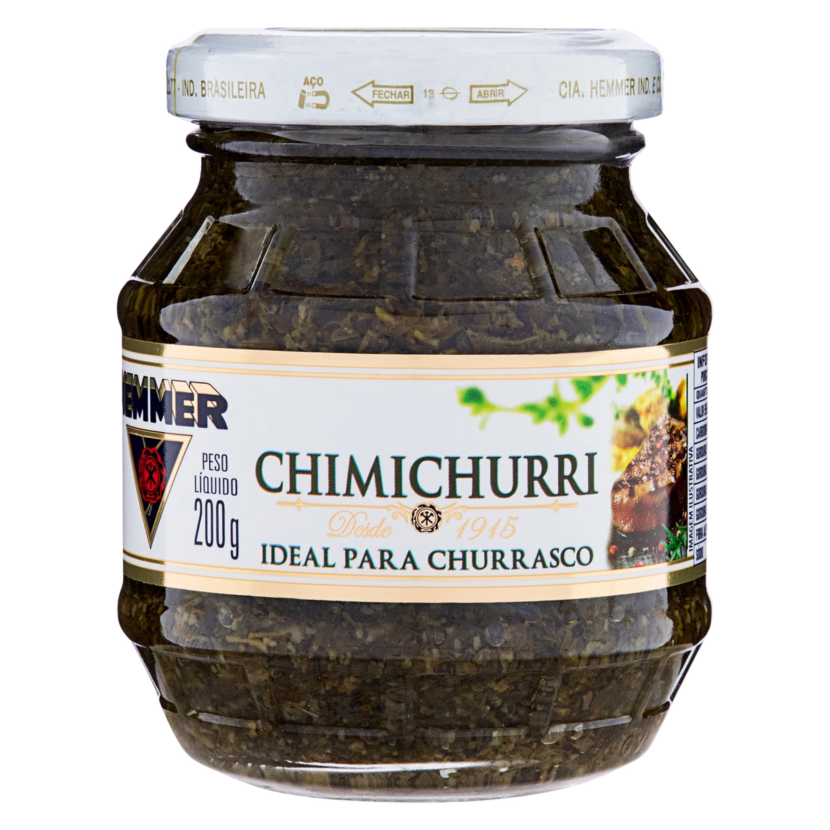 Molho para Churrasco Chimichurri Hemmer Vidro 200g