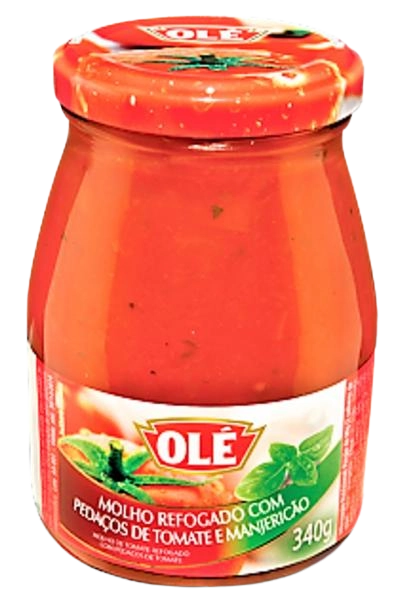 Molho De Tomate Ole Manjericao Vidro