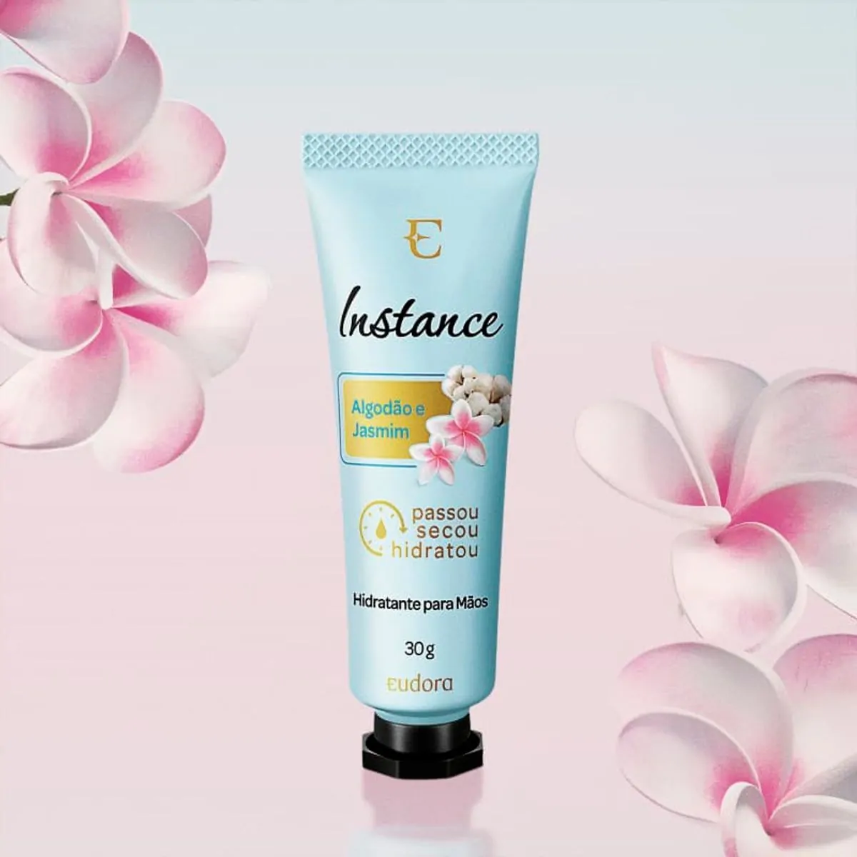 Eudora Instance Algodão E Jasmim - Creme Hidratante Para Mãos 30g - EUDORA INSTANCE CREME HIDRATANTE