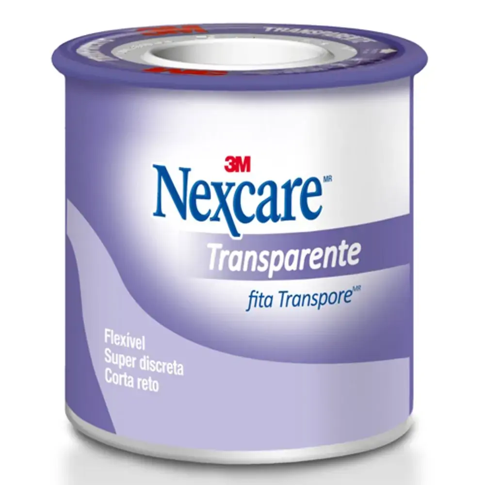 Fita Micropore Transparente Transpore Nexcare 25mm X 90cm