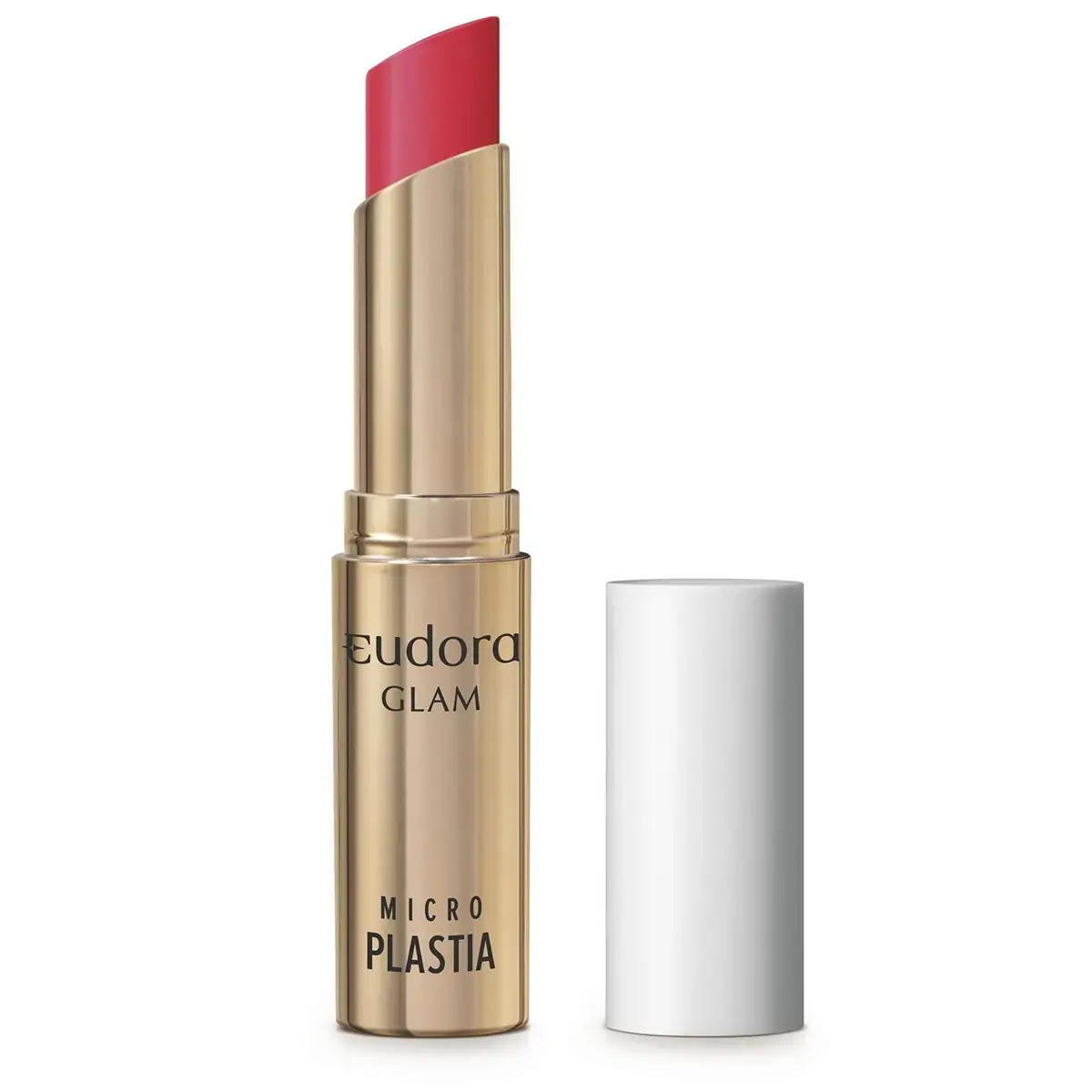 Batom Bala Eudora Glam Micro Plastia Scarlet Absoluto 3.3g