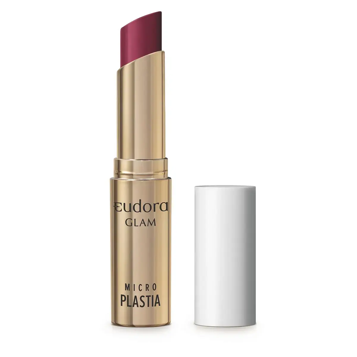 Batom Bala Eudora Glam Micro Plastia Marsala Supremo 3.3g