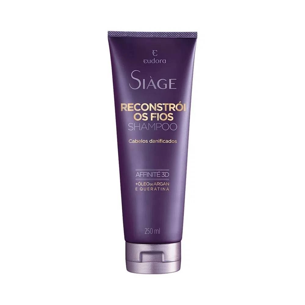 Shampoo Eudora Siage Reconstroi Os Fios
