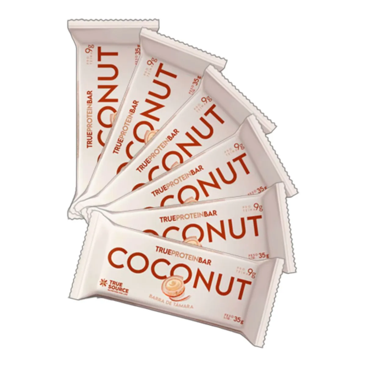 Kit 6X: True Bar Protein Coconut True Source 35g