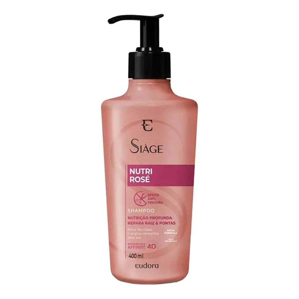 Shampoo Eudora Siàge Nutri Rosé Frasco 400ml
