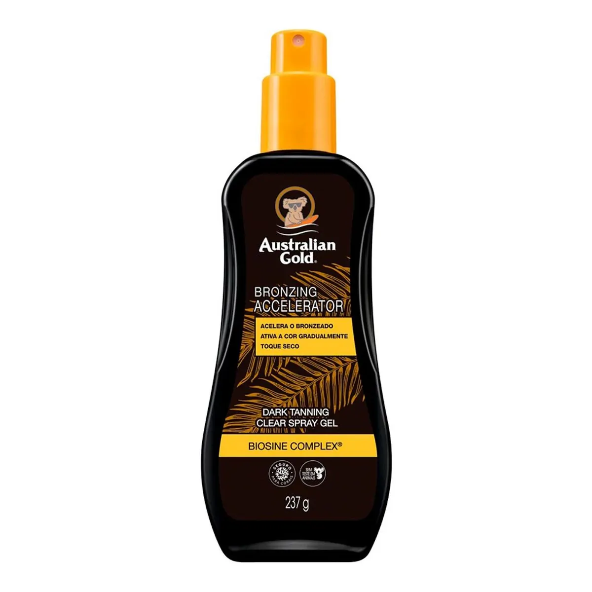 Bronzeador Gel Accelerator Australian Gold Dark Tanning Clear Frasco 237g Spray