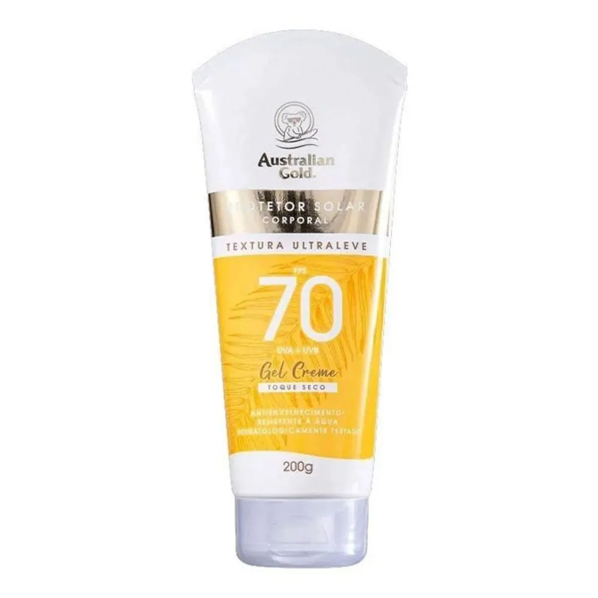 Protetor Solar Toque Seco Fps 70 Australian Gold Bisnaga 200g