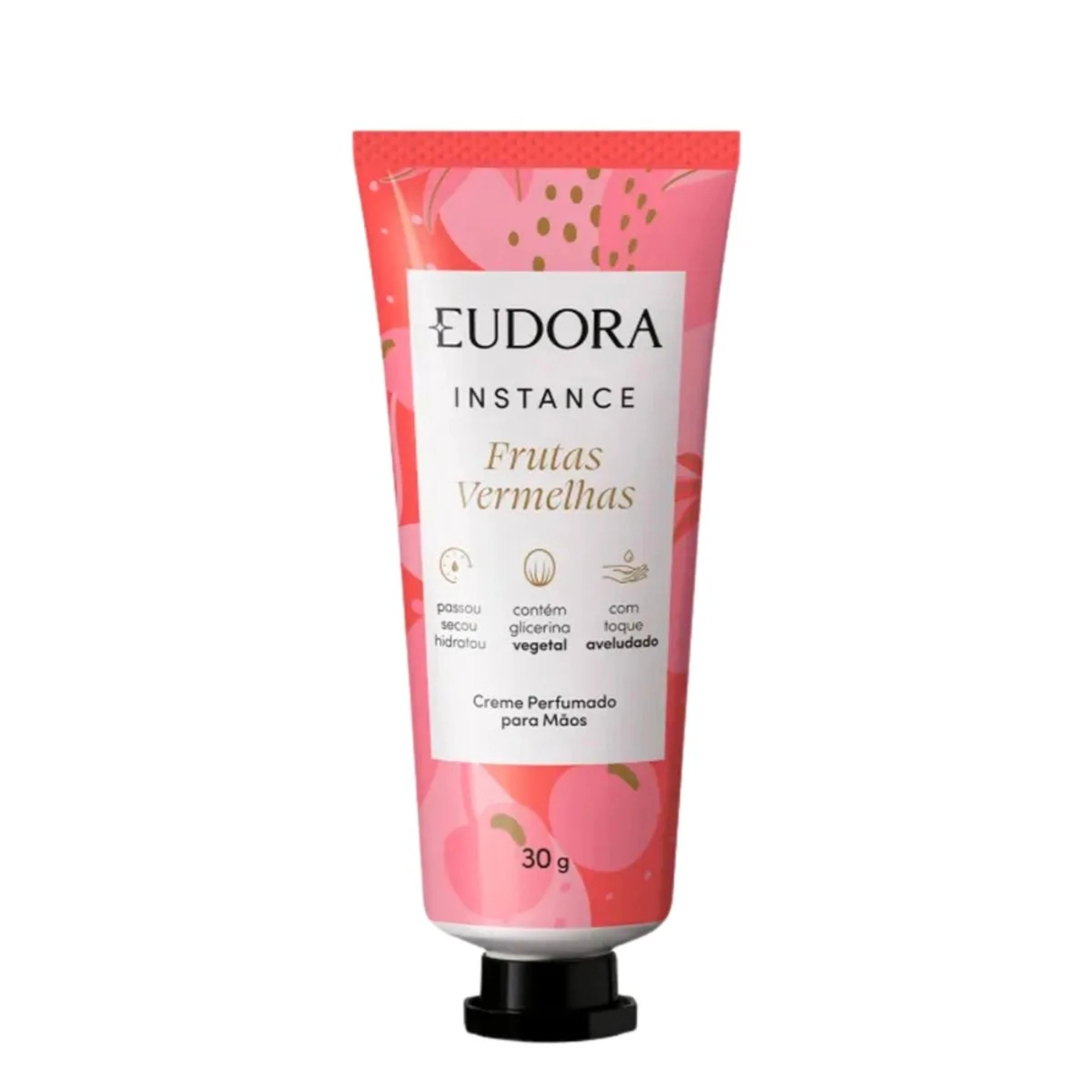 Creme Para As Mãos Frutas Vermelhas Eudora Instance Bisnaga 30g