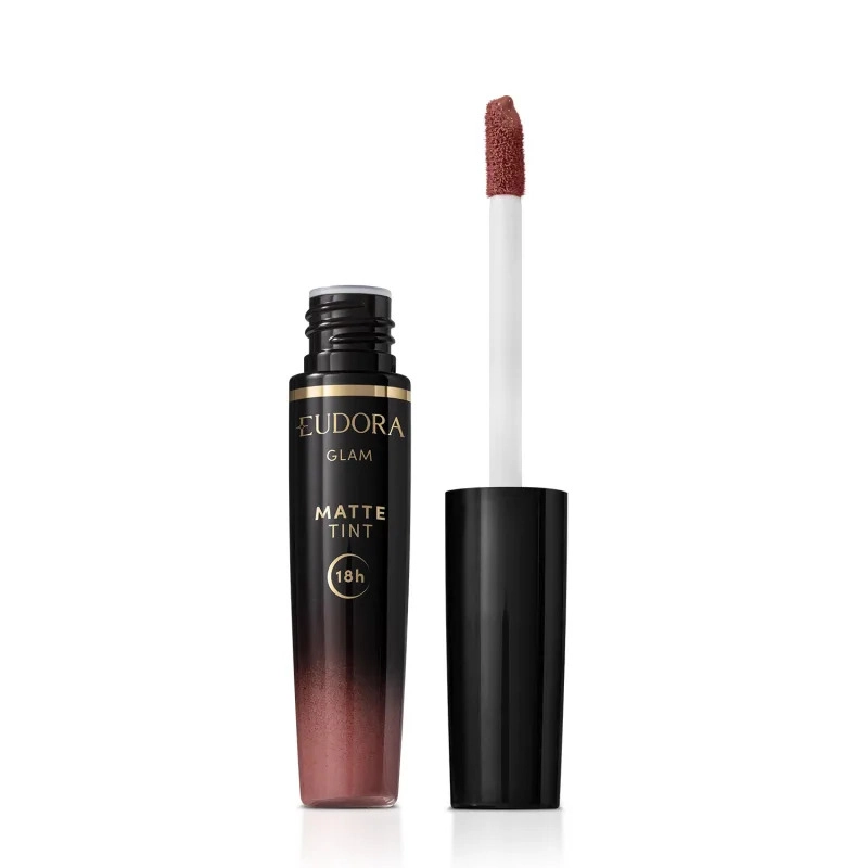 Glam Batom Líquido Matte Cor Bordô Intenso Eudora 4ml