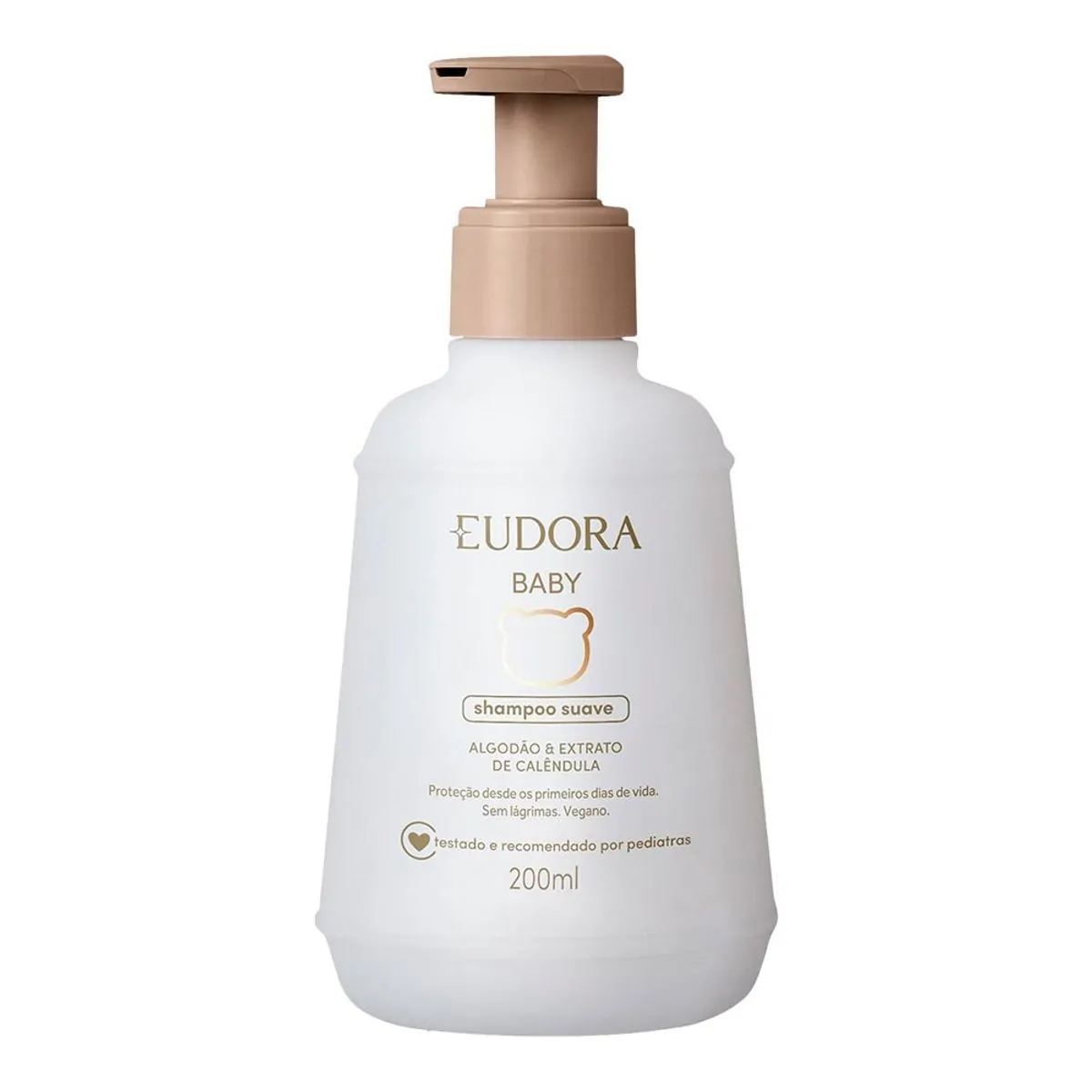 Shampoo Líquido Algodão E Extrato De Calêndula Eudora Baby Frasco 200ml