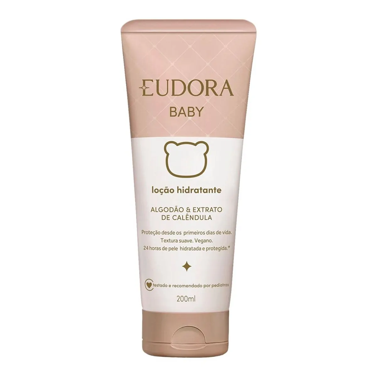Loção Corporal Infantil Hidratante Algodão E Extrato De Calêndula Eudora Baby Bisnaga 200ml