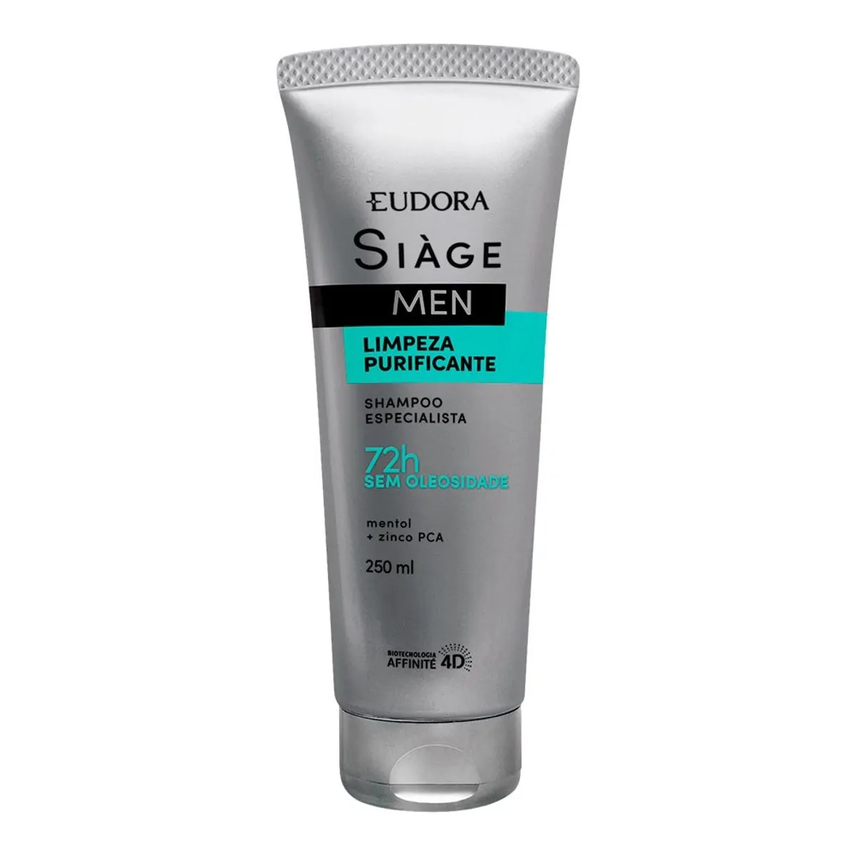 Shampoo Eudora Siàge Men Limpeza Purificante Bisnaga 250ml